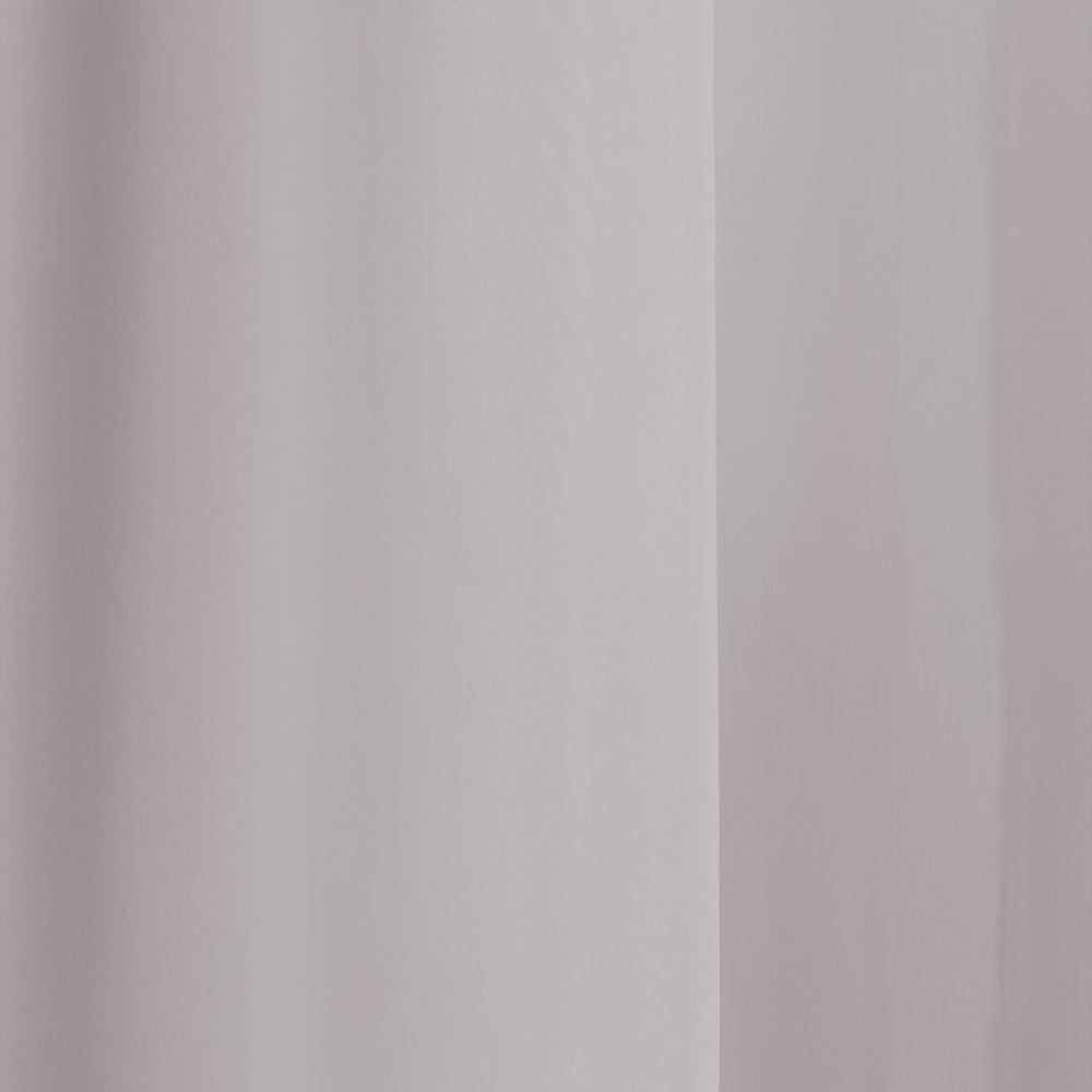 Tyrone Textiles Crystal Silver Plain Sheer Voile Panel Curtain 145 x 229cm Image 2