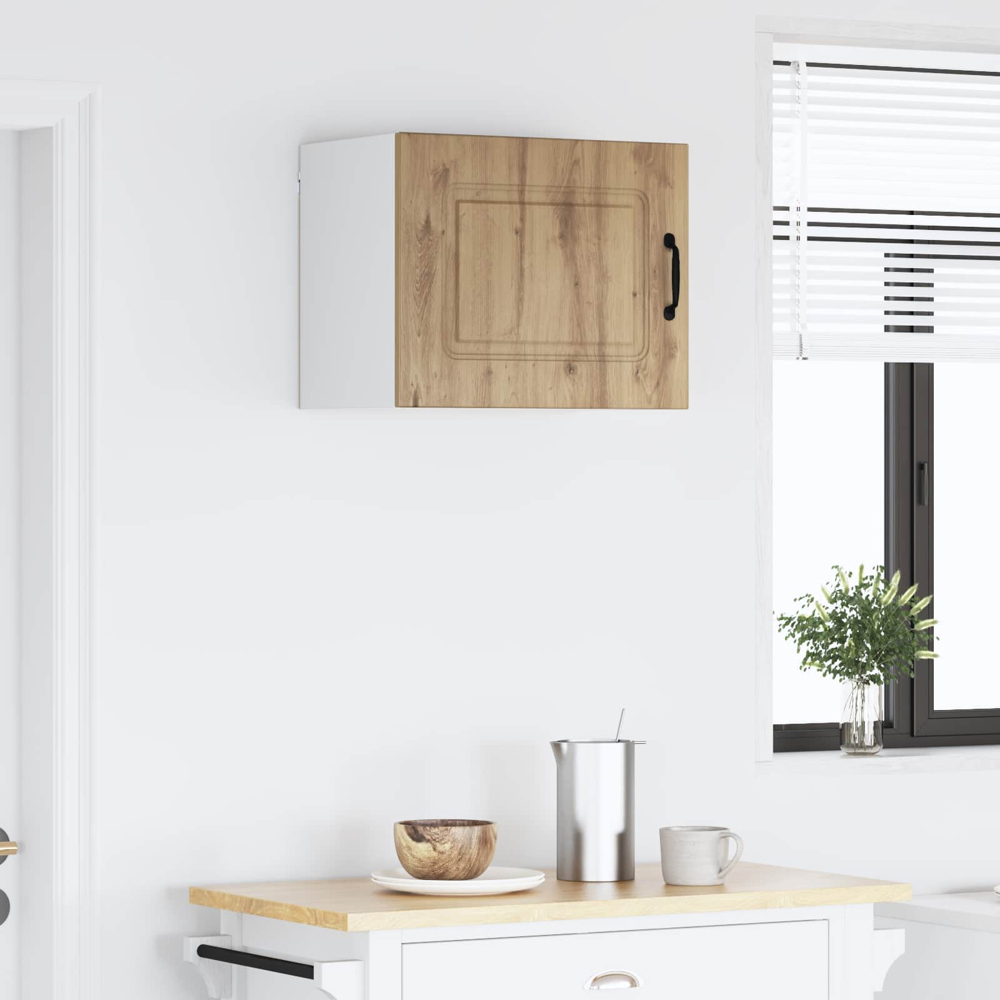 vidaXL Kalmar Single Door Artisan Oak Wall Mounted Wide Kitchen Cabinet Image 9
