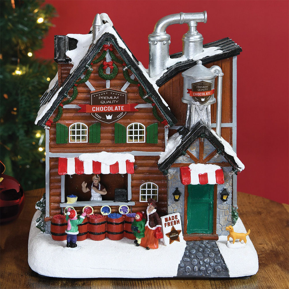 Christmas LED Chocolate Factory - Brown Image 5