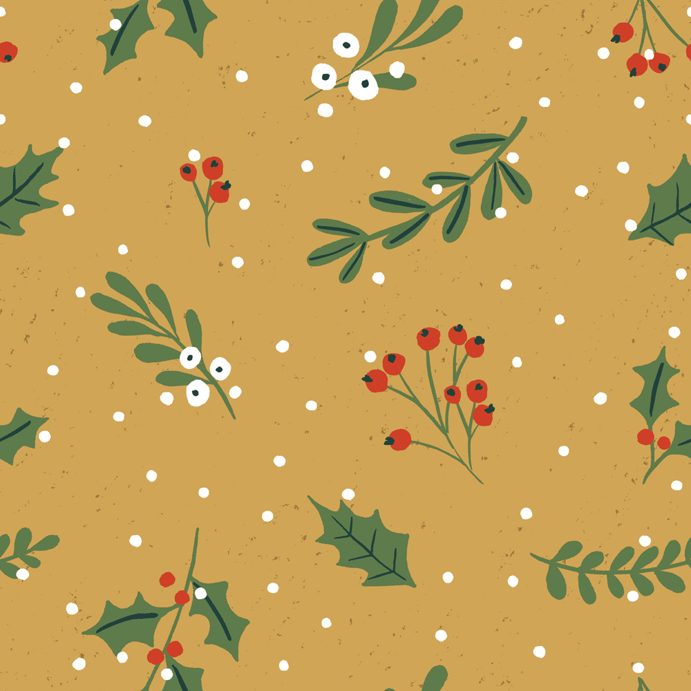 furn. Super King Green Deck the Halls Christmas Duvet Cover Set Image 5