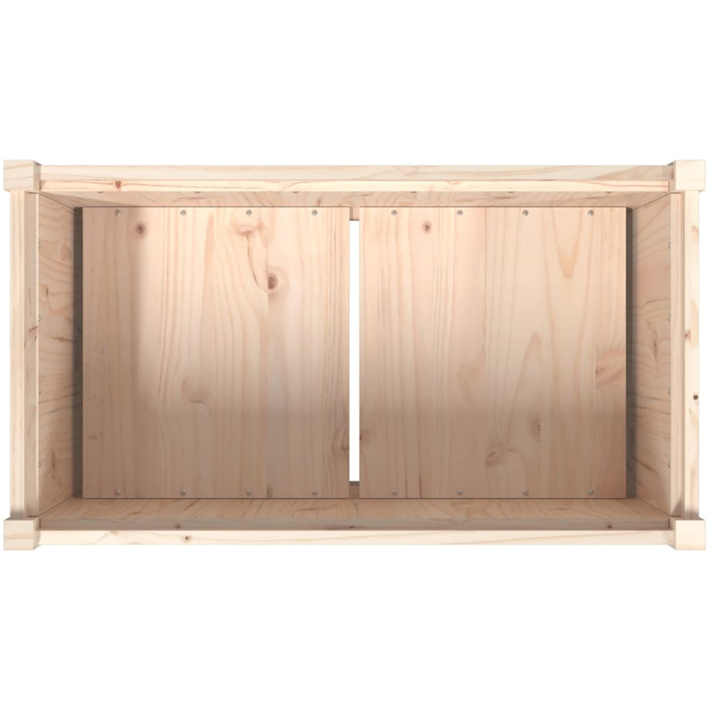 vidaXL Natural Solid Pine Wood Garden Planter Image 7