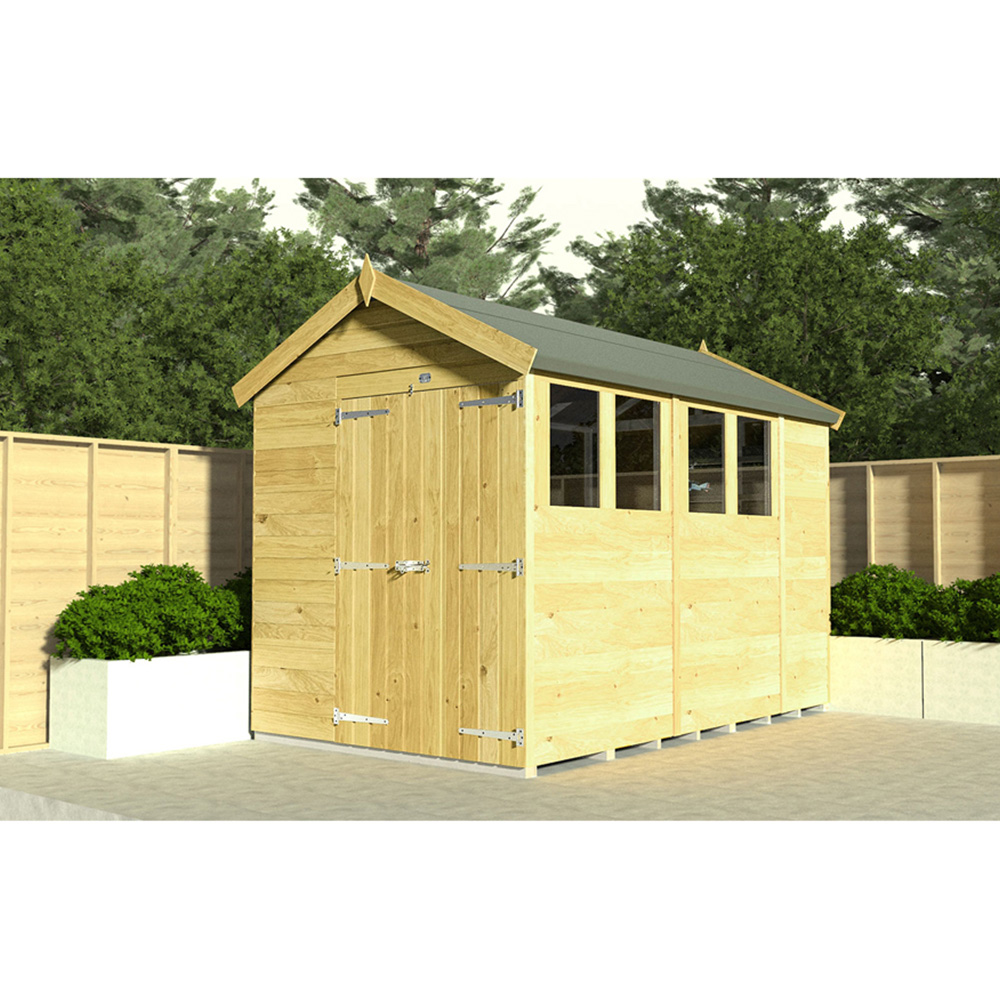 DIY Sheds 7 x 11ft Tongue and Groove Timber Apex Security Shed Image 2