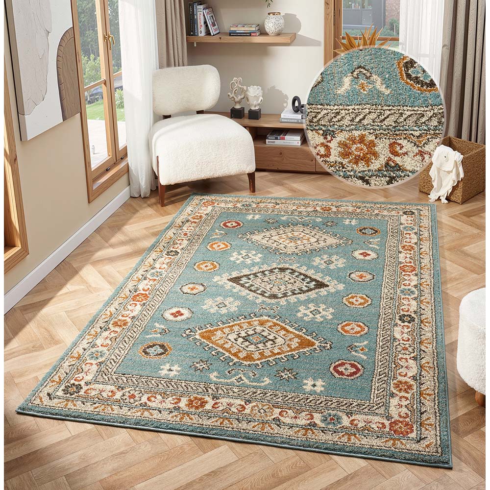 Portland HMC 5567 Blue Cashmere Rug 160 x 230cm Image 4