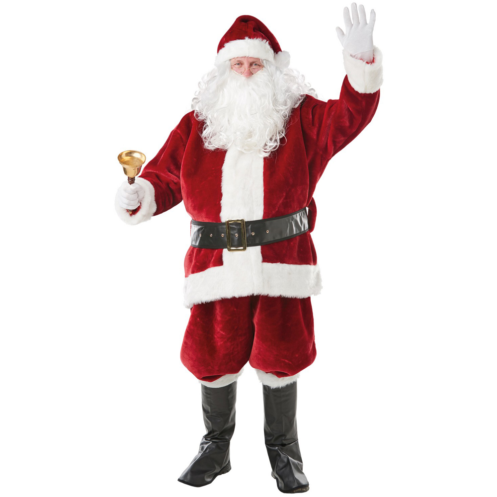Bristol Novelty Mens Red and White Santa Claus Christmas Costume Standard Image 1