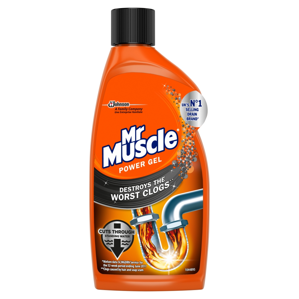 Mr Muscle 500ml Kitchen and Bathroom Drain Gel Image 2