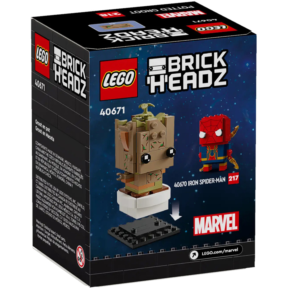 LEGO BrickHeadz 40671 Groot in a Pot Building Set 113 Piece Image 1