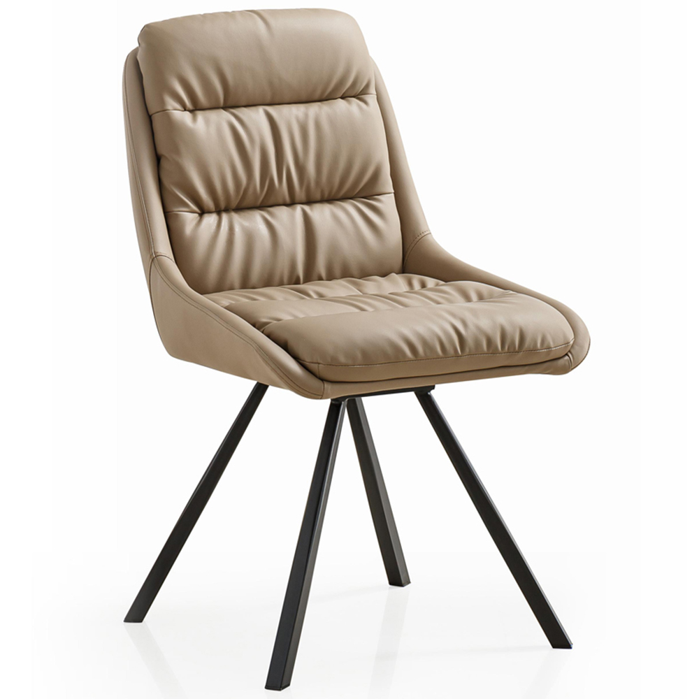 Portland Monza Mink Swivel Dining Chair Image 2