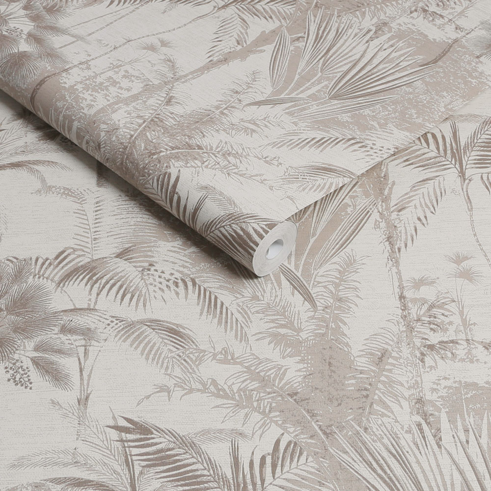 Sublime Jungle Neutral Textured Wallpaper Image 2