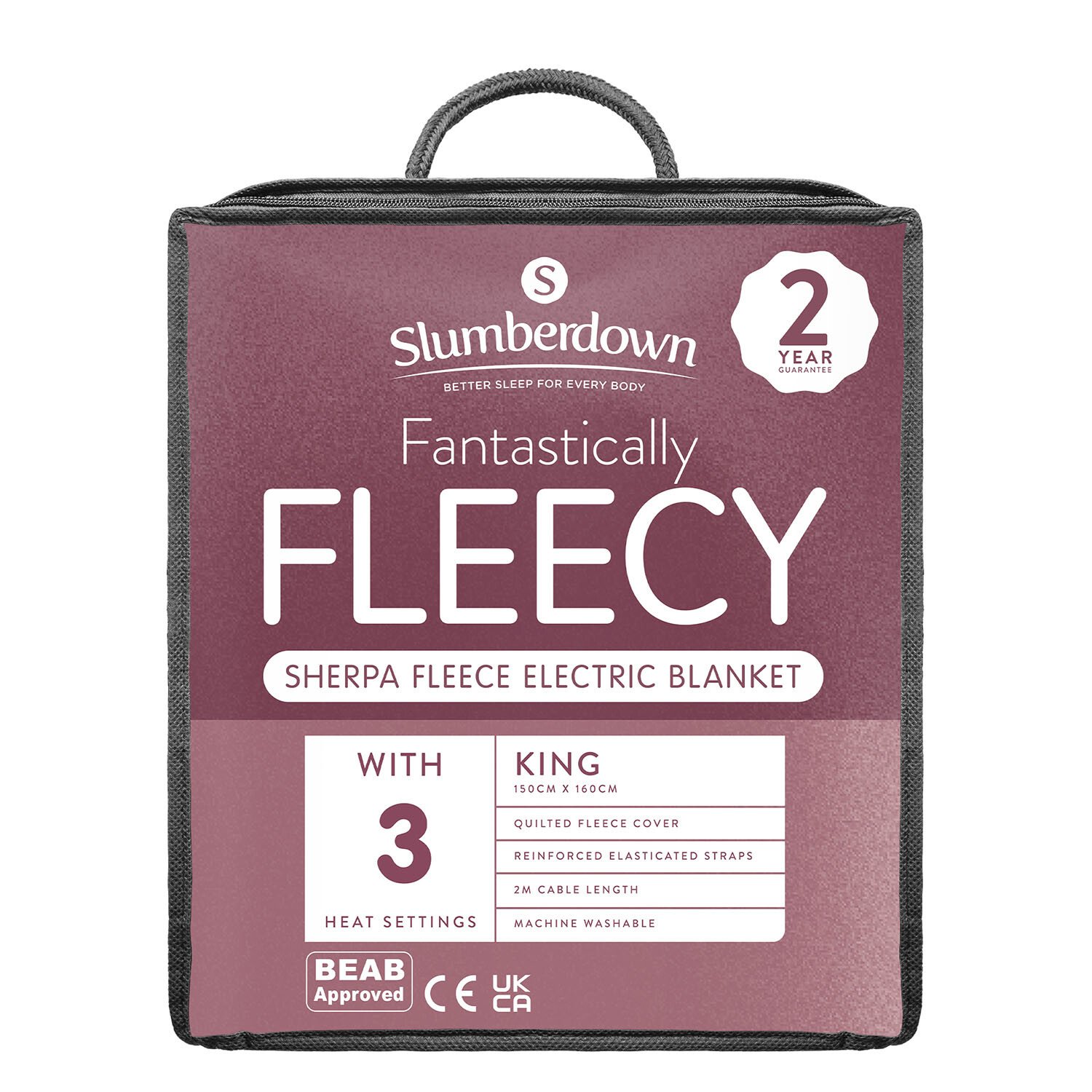 Slumberdown Fantastically Fleecy Electric Blanket - King Image