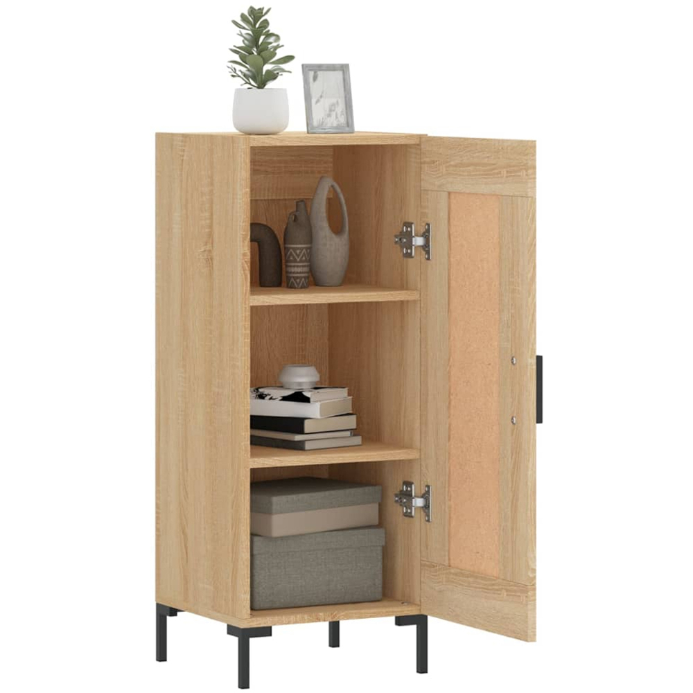 vidaXL Single Door Sonoma Oak Sideboard Image 4