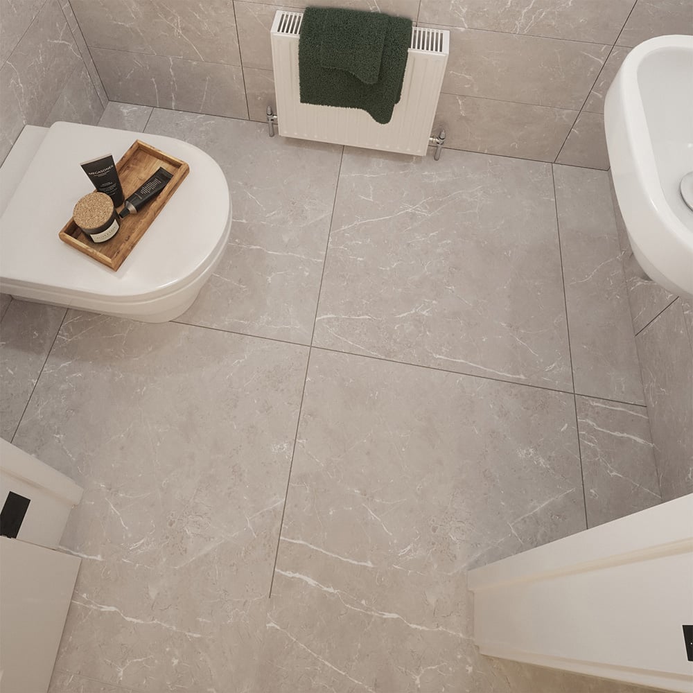 Johnson Tiles Darlington Stone Floor Tile Sample 605 x 605mm Image 1