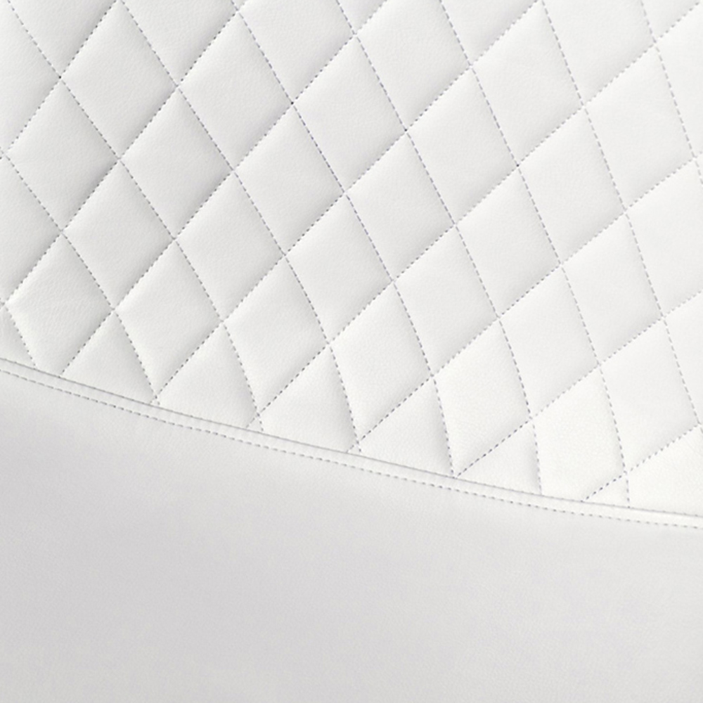 Furniturebox Arona Solara 4 Seater Round Dining Set Gold and White Image 8