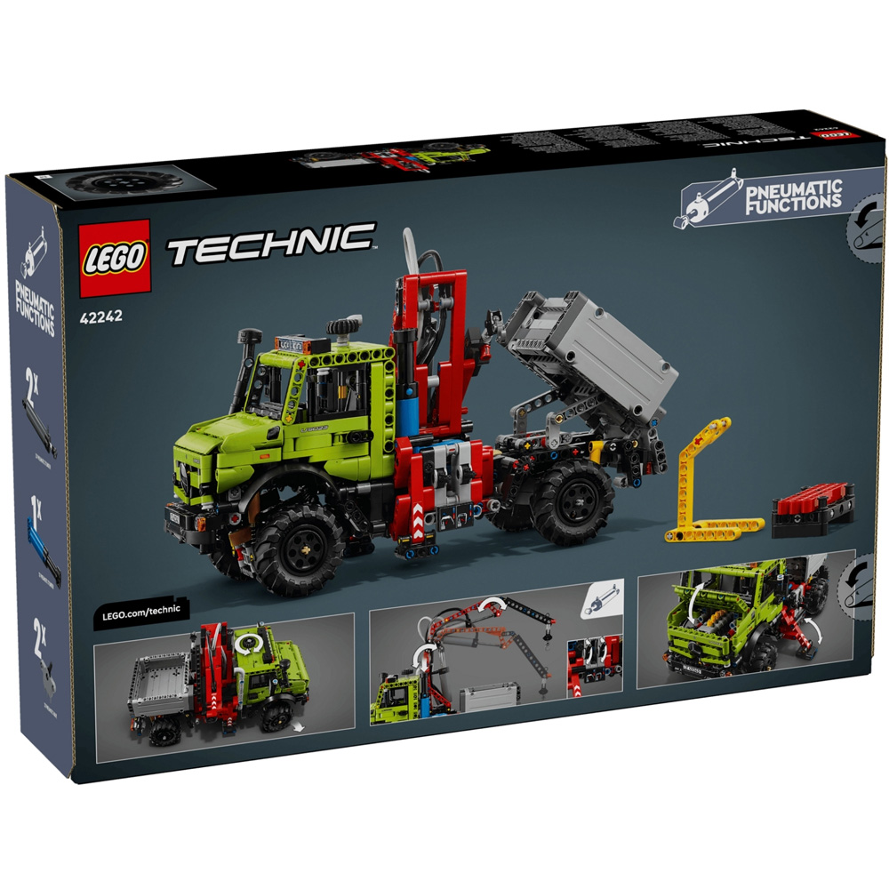 LEGO Technic 42242 Mercedes-Benz Unimog U with Crane Set 1189-Piece Image 7