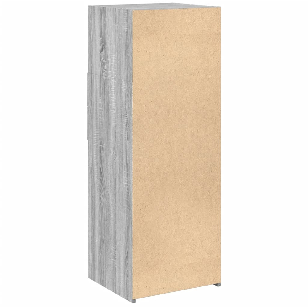 vidaXL 2 Drawer 3 Shelf Grey Sonoma Highboard Image 6