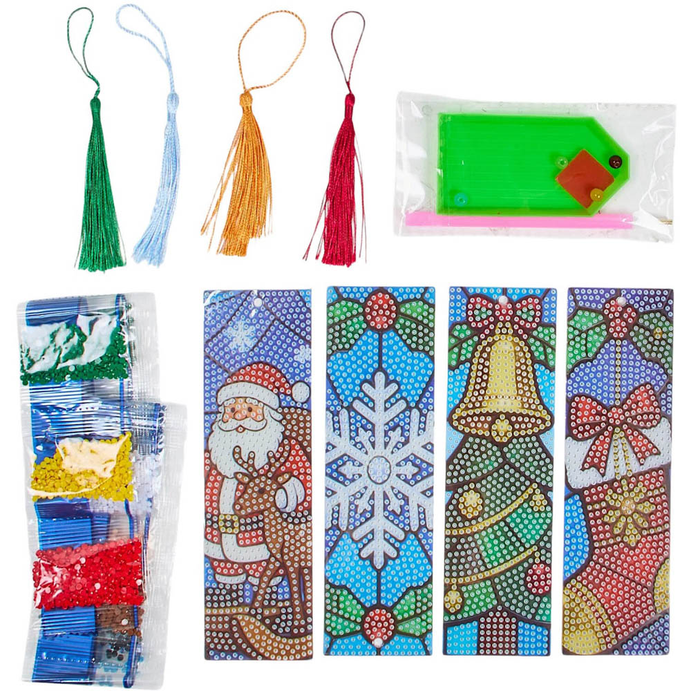 Diamond Your Own Christmas Bookmarks Kit Image 2