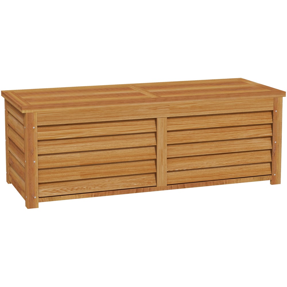 Outsunny 292L Light Brown Outdoor Storage Box Image 1