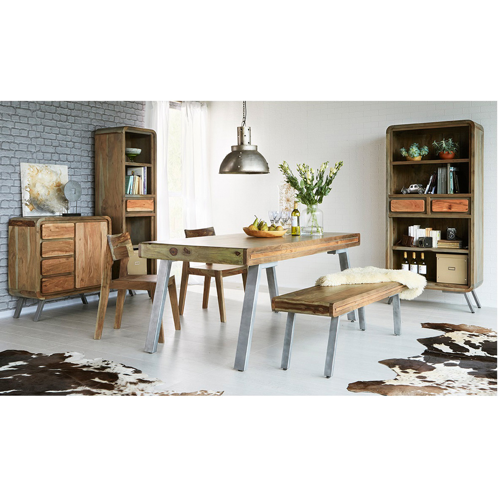 Brooklyn 4 Seater Hardwood Dining Table Image 4