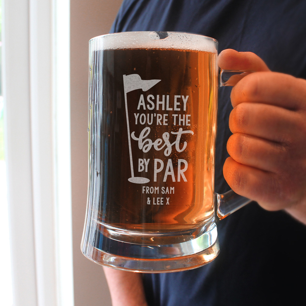 Personalised Memento Company Personalised Best By Par Tankard Image 3