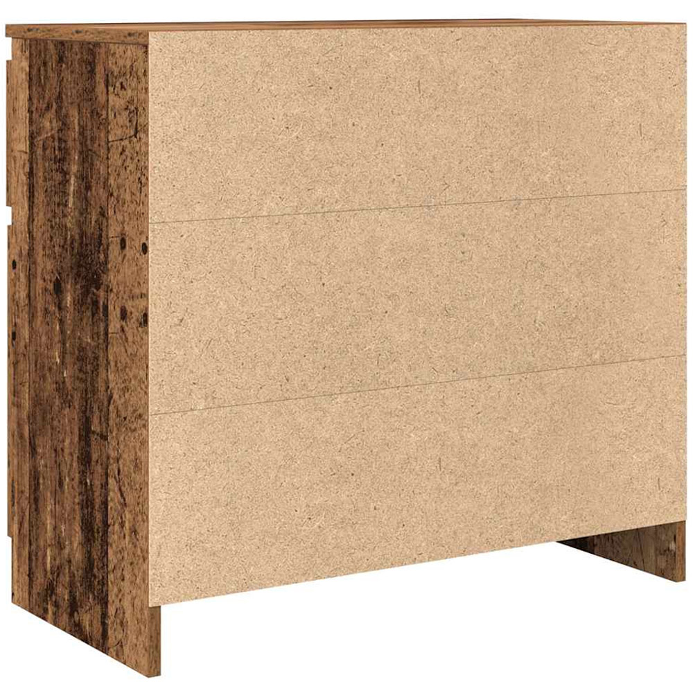 vidaXL 2 Door Single Drawer Old Wood Sideboard Image 8