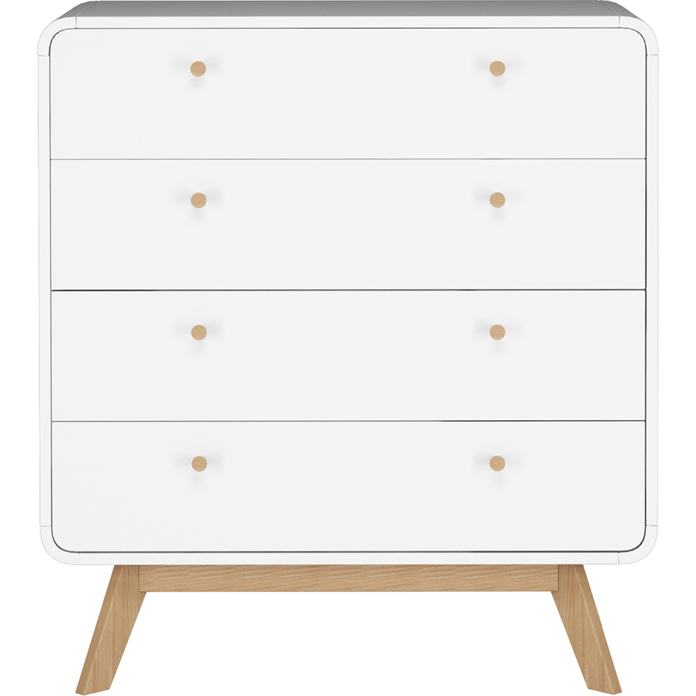 Loft24 Cassie 4 Drawer White Chest of Drawers Image 3