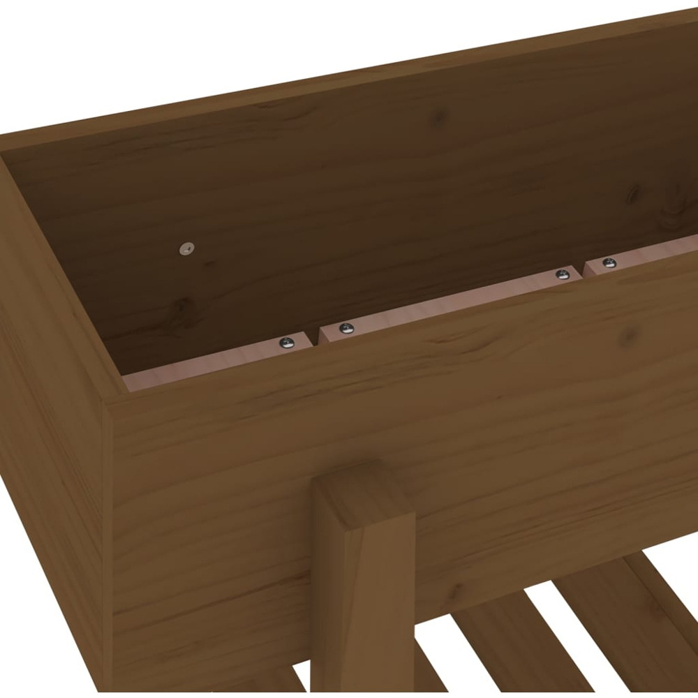 vidaXL Honey Brown Solid Wood Garden Planter 62 x 30 x 39cm Image 6