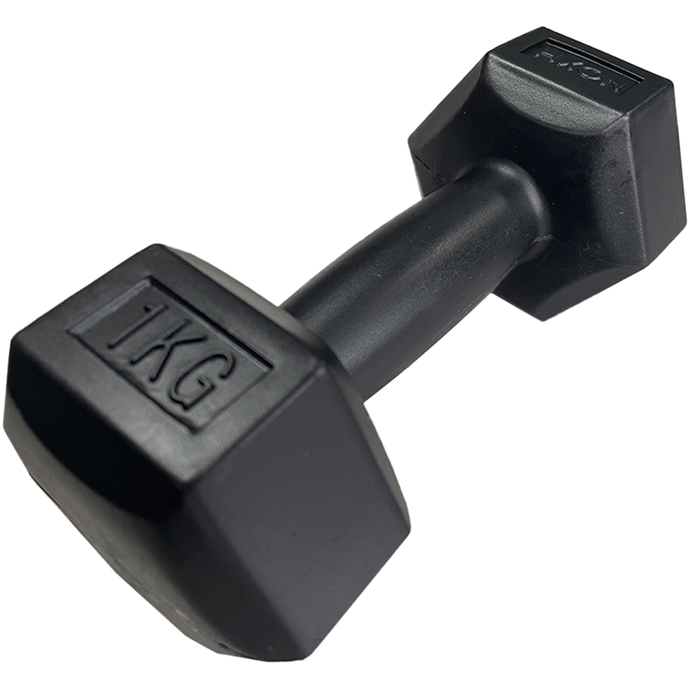 HXGN Black Hex Dumbbell Set 12kg Image 6