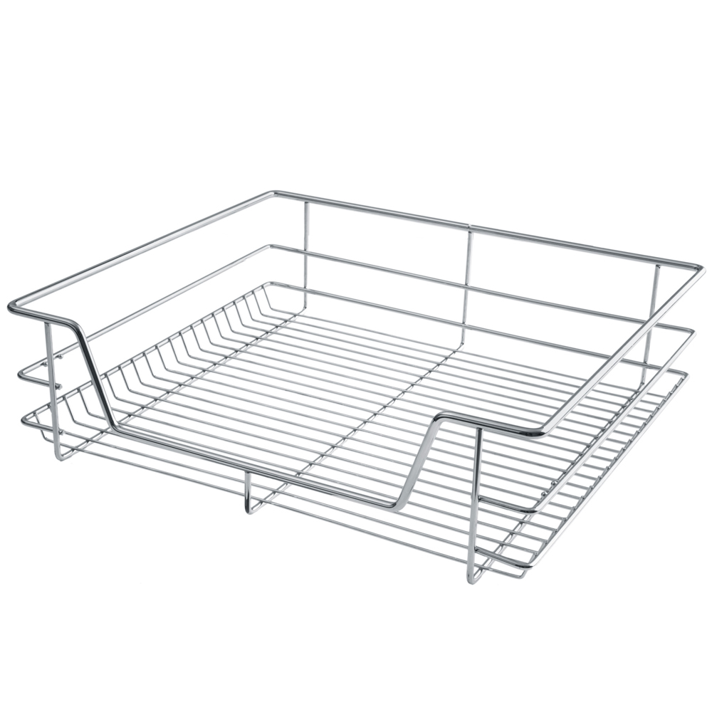 tectake Chrome Drawer with Telescopic Runner 4 Pack Image 4