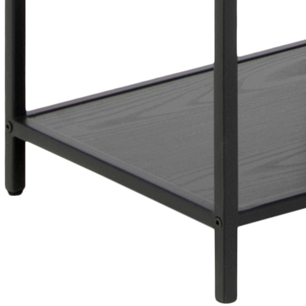 Florence Seaford 5 Shelf Black Metal Bookcase Image 7