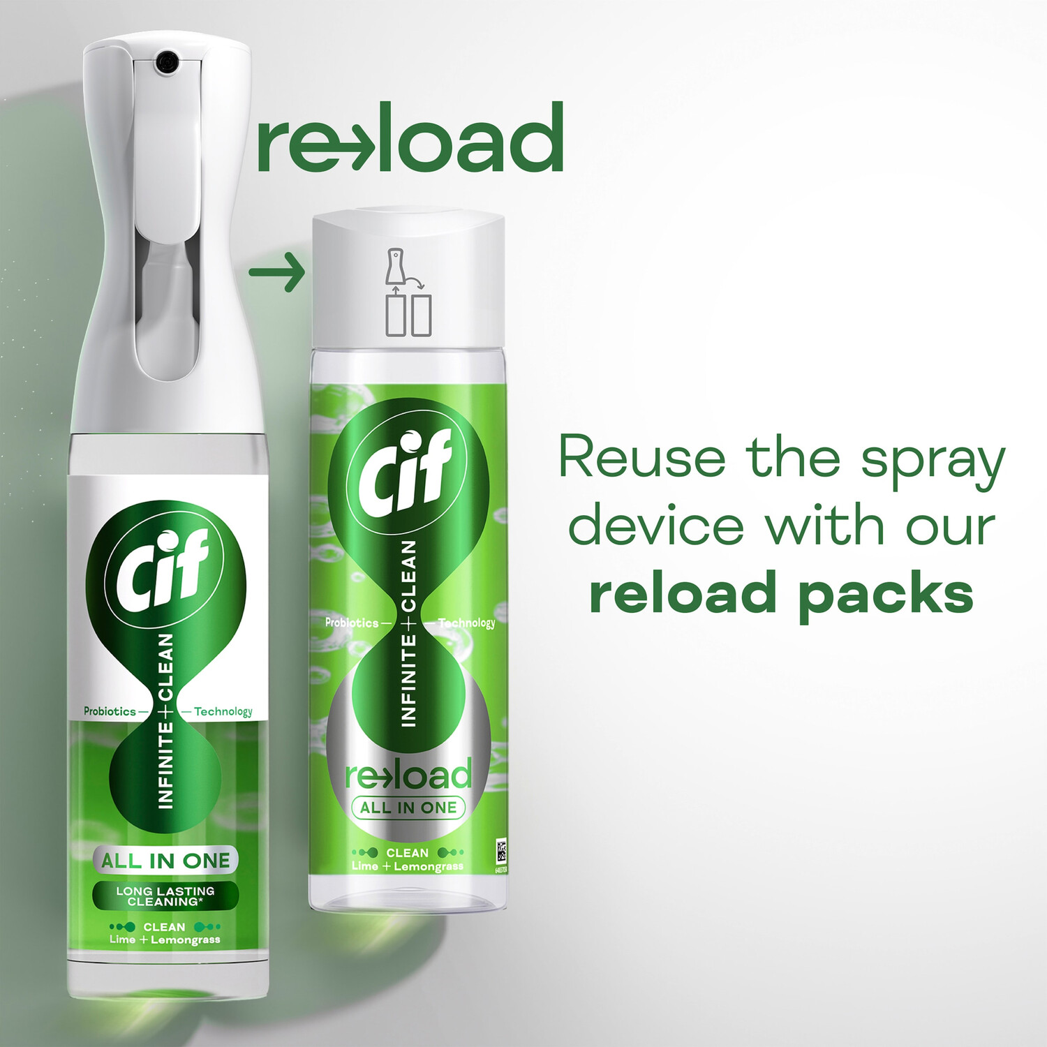 Cif Infinite Spray 250ml Lime and Lemongrass Image 5