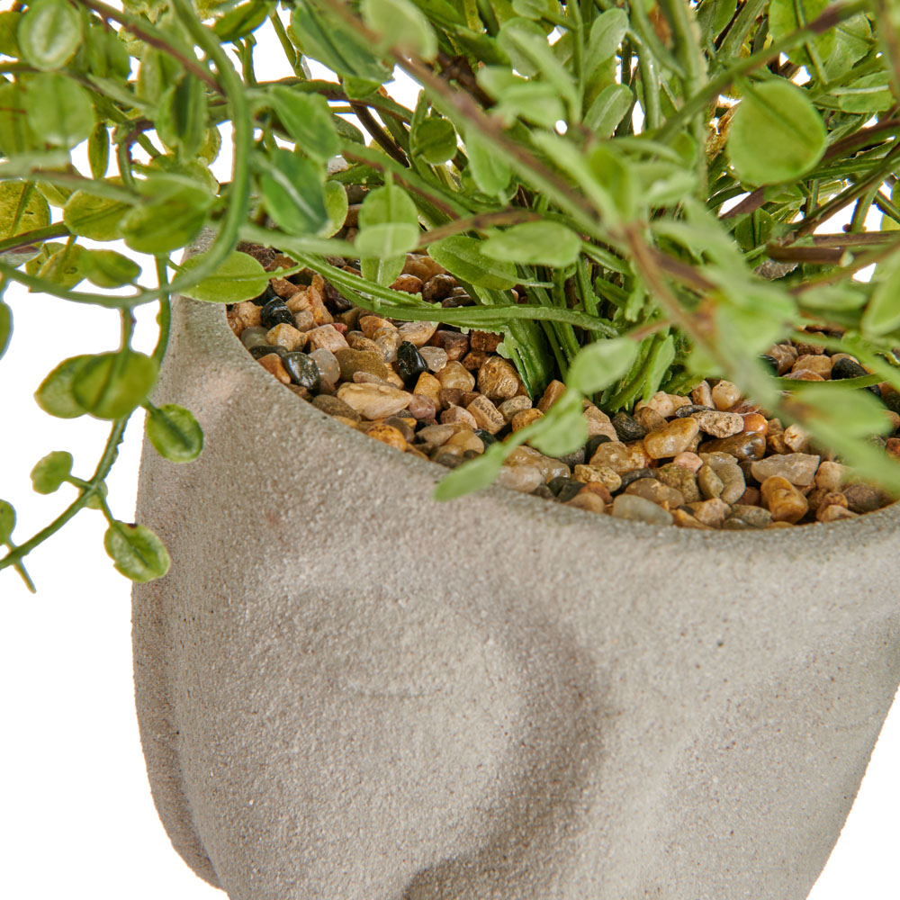 Wilko Faux Plant in Face Pot Wilko