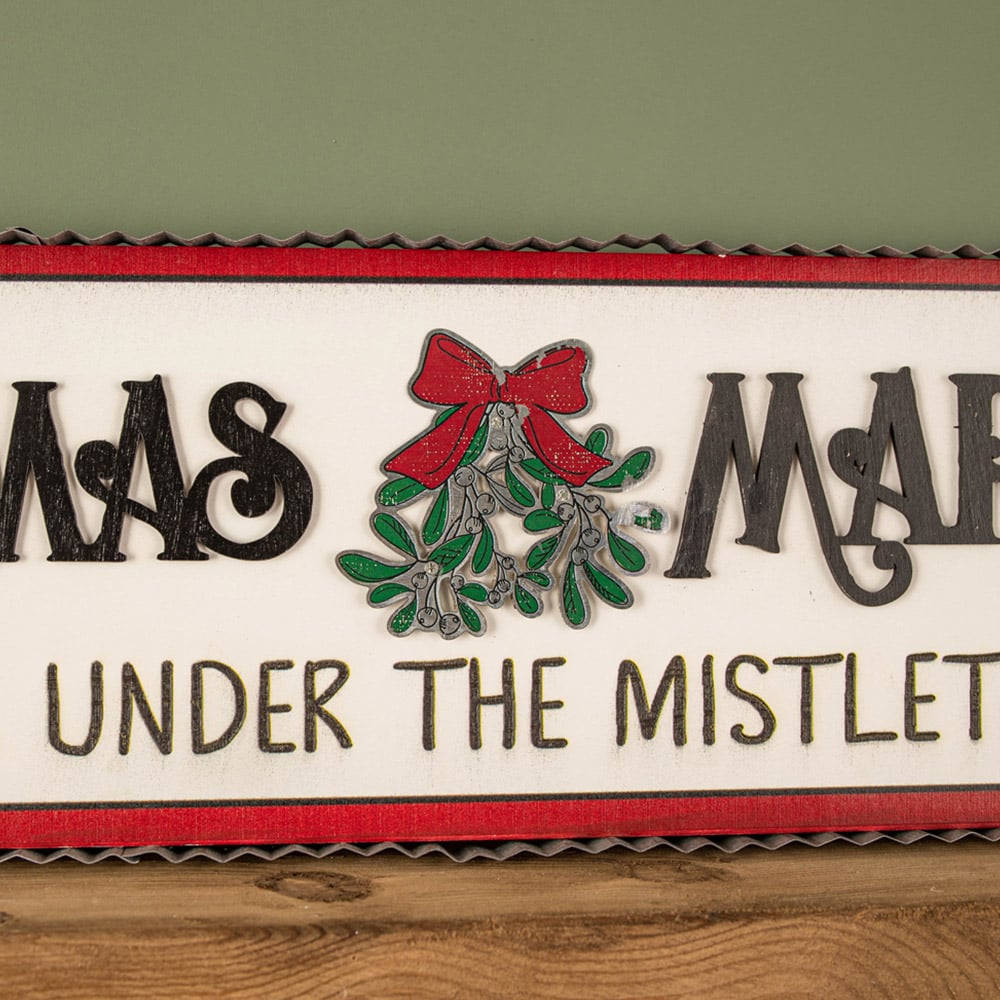 Samuel Alexander White Wooden Christmas Market Hanging Sign 2.9ft Image 4