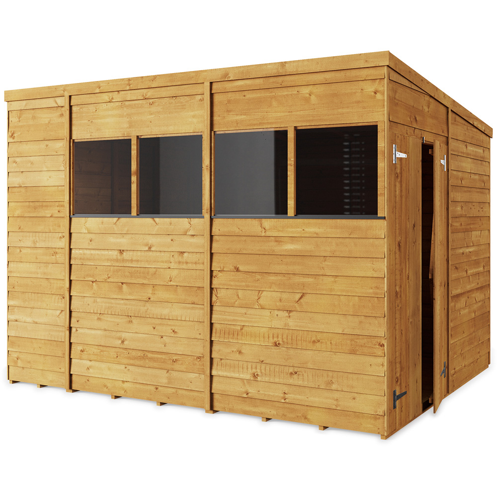 StoreMore 10 x 8ft Double Door Overlap Pent Shed with Window Image 2
