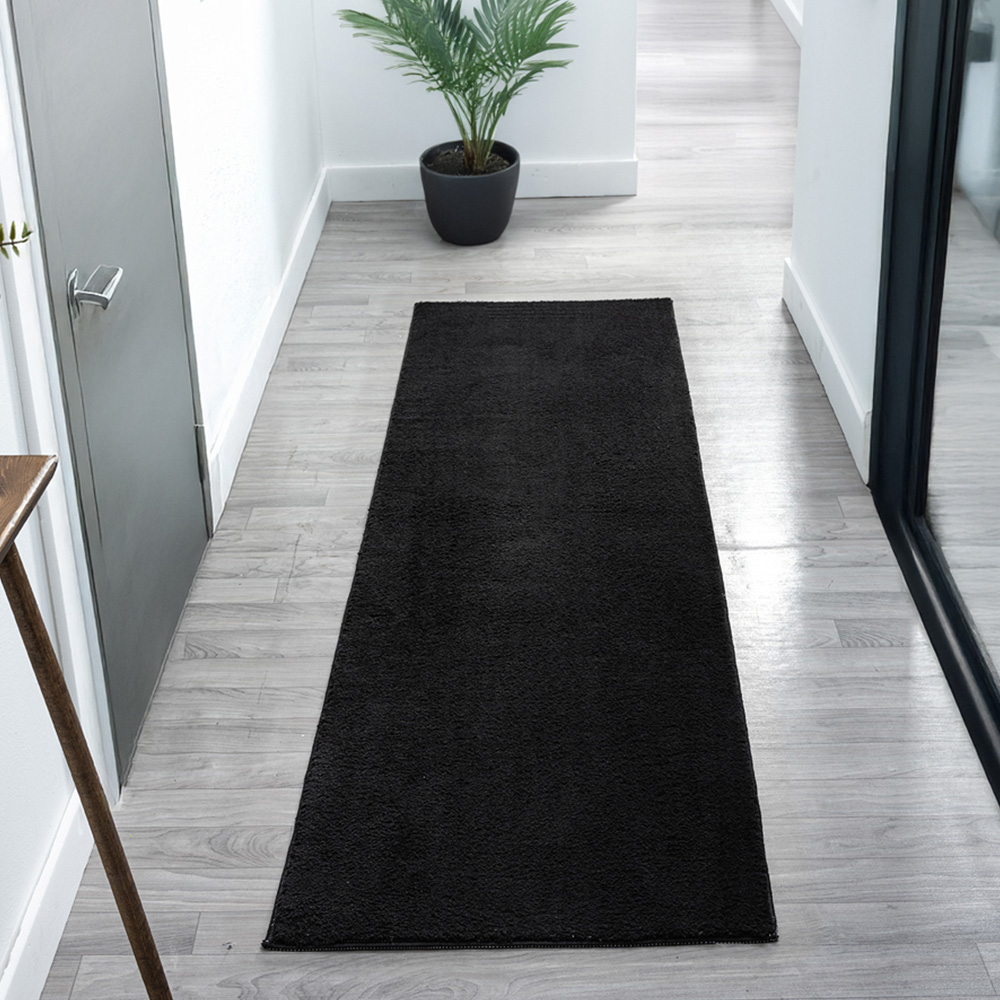 Desire Rugs Comfy Black Anti Slip Felt Backing Rug 120 x 160cm Image 6