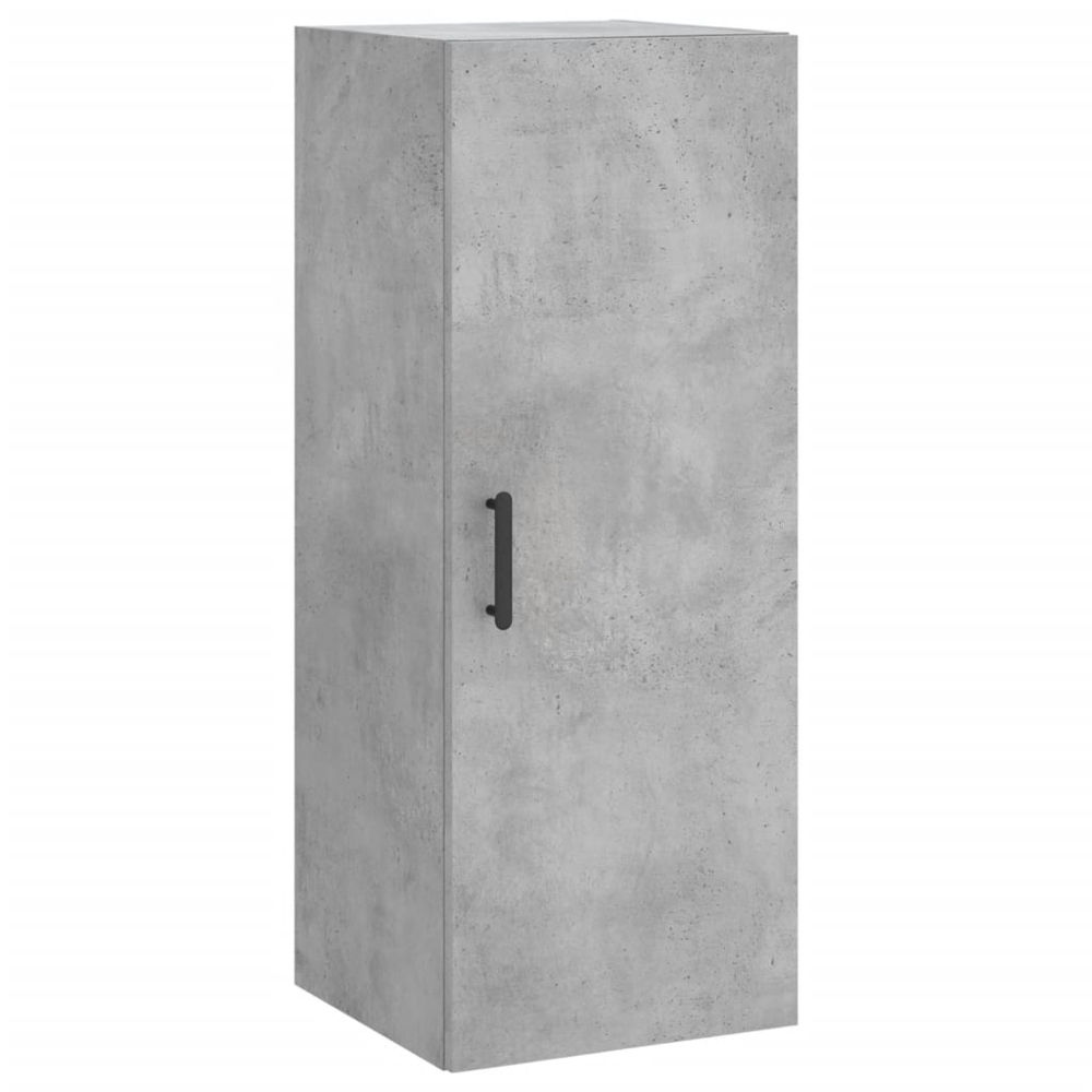 vidaXL Single Door 2 Drawer 2 Shelf Concrete Grey Highboard Image 7