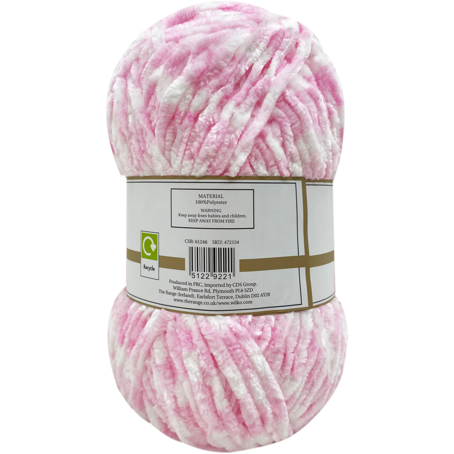 Peaches Multi Chenille Yarn Image 3