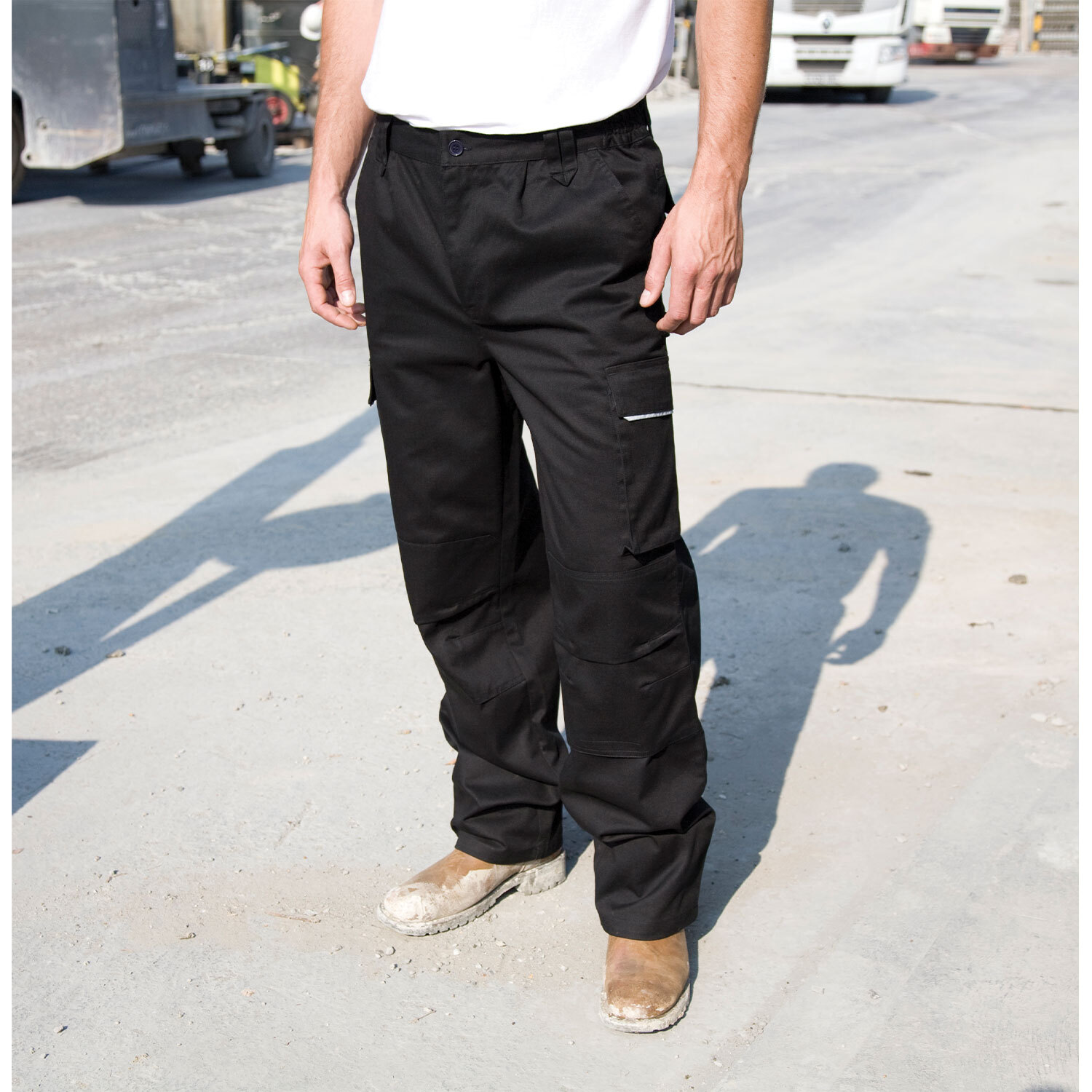 Work-Guard Black 38R Result Action Trousers Image 2