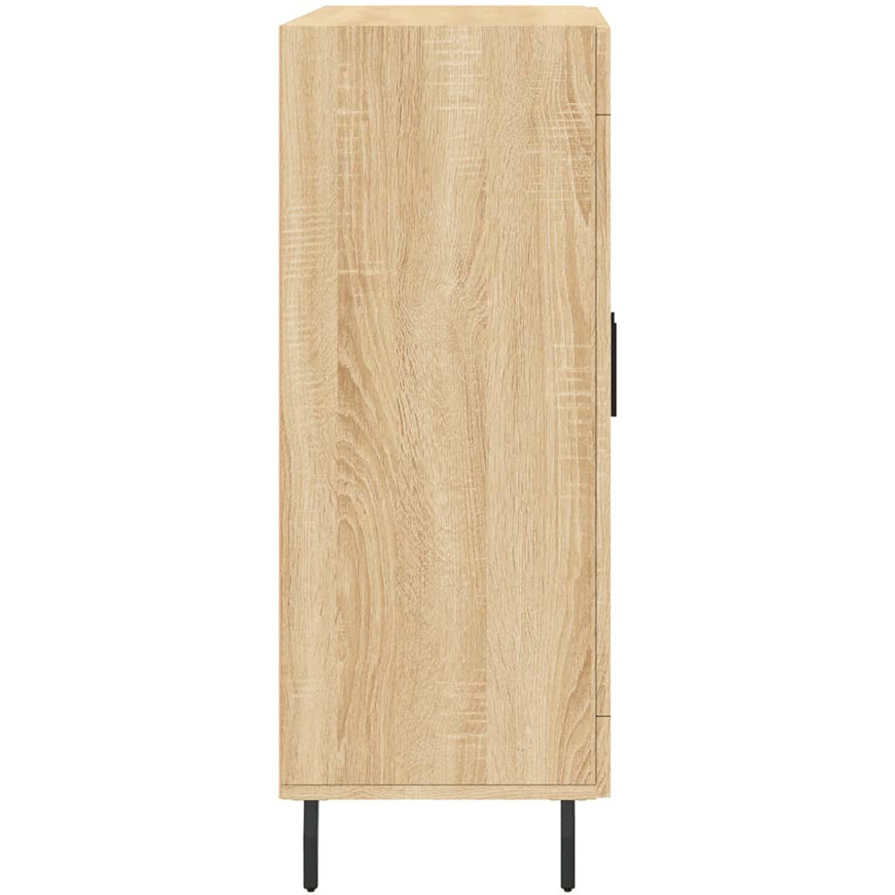 vidaXL 2 Glass Door Sonoma Oak Small Sideboard Image 7