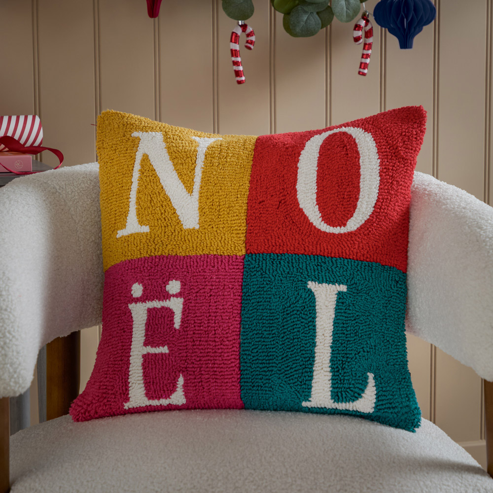 Furn Multicolour Noelle Loop Tufted Cushion 45 x 45cm Image 2