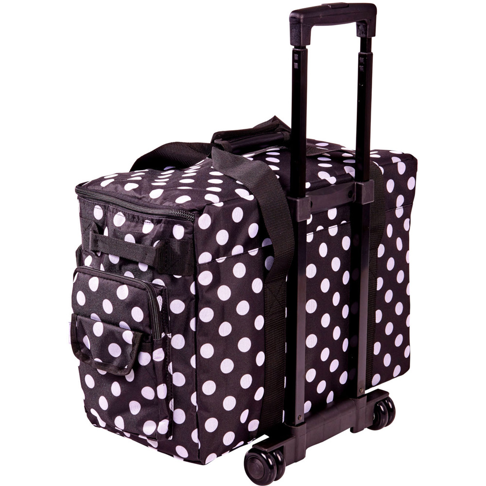 Sewing Online 006106-BW Black White Spot Sewing Machine Trolley Bag 51 x 38 x 28cm Image 2
