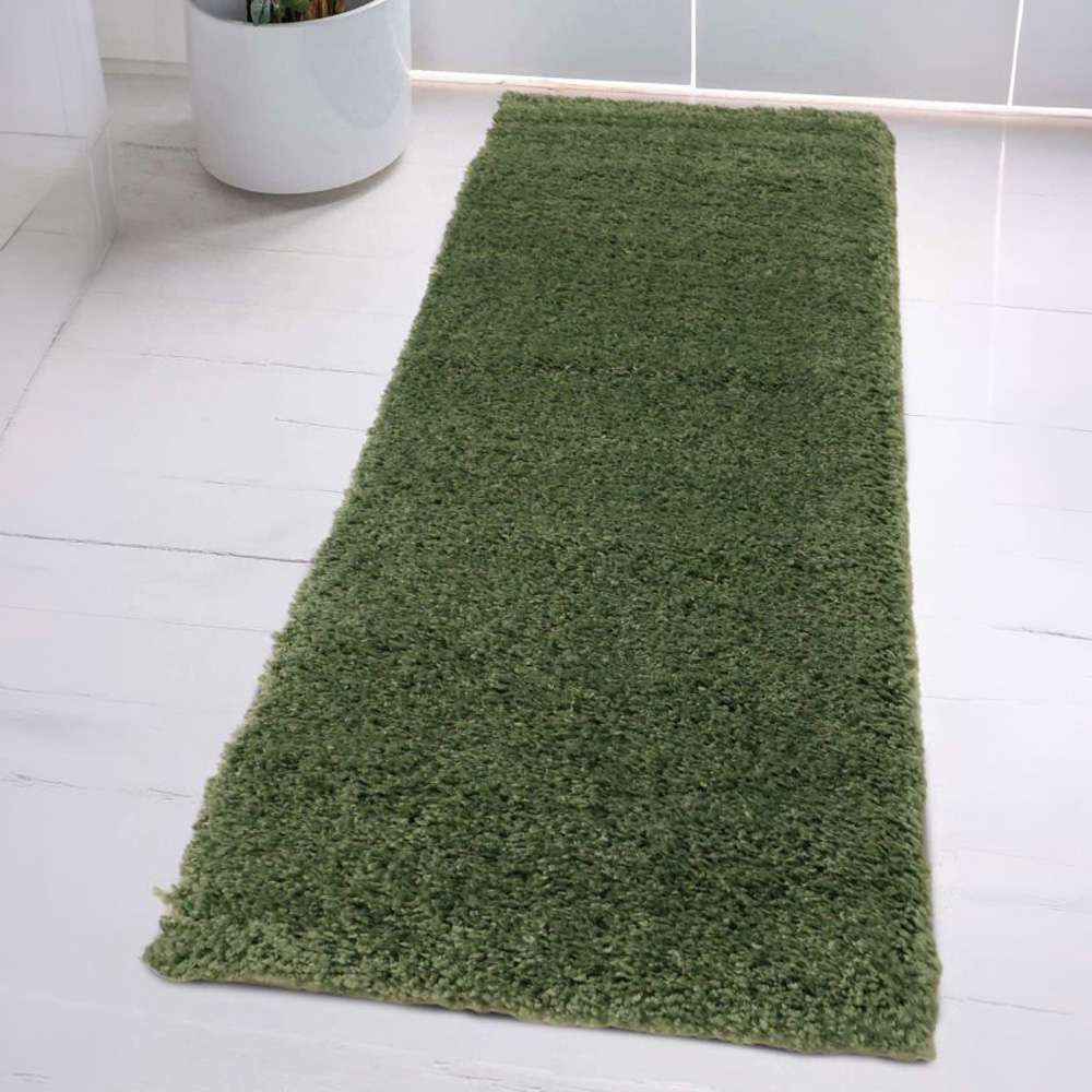 Homemaker Jazz Sage Shaggy Runner 67 x 200cm Image 1