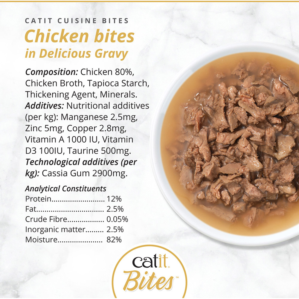 Catit Bites Wet Cat Food Chicken Image 3