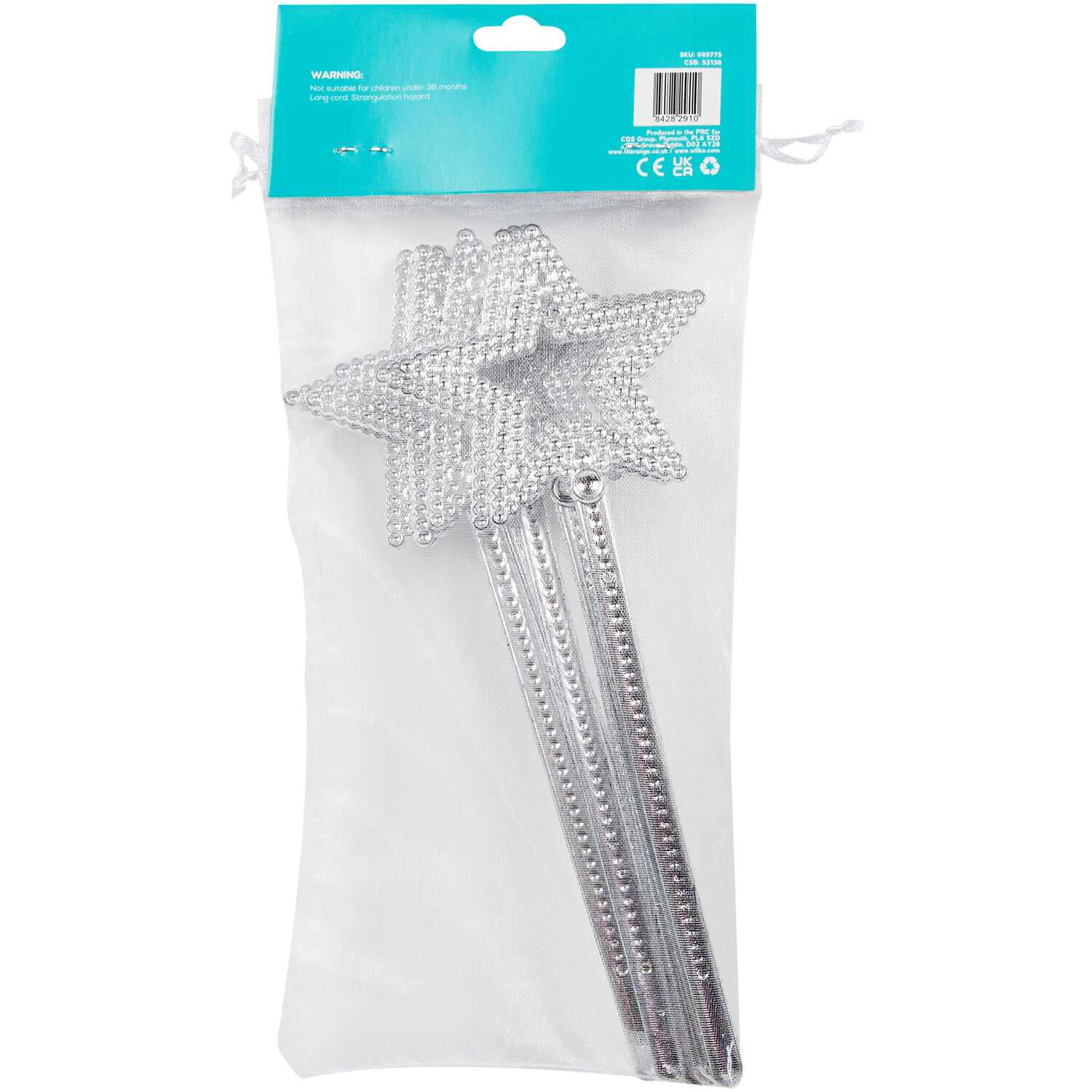 Pack of 8 Mini Star Wands Party Favours - Silver Image 2