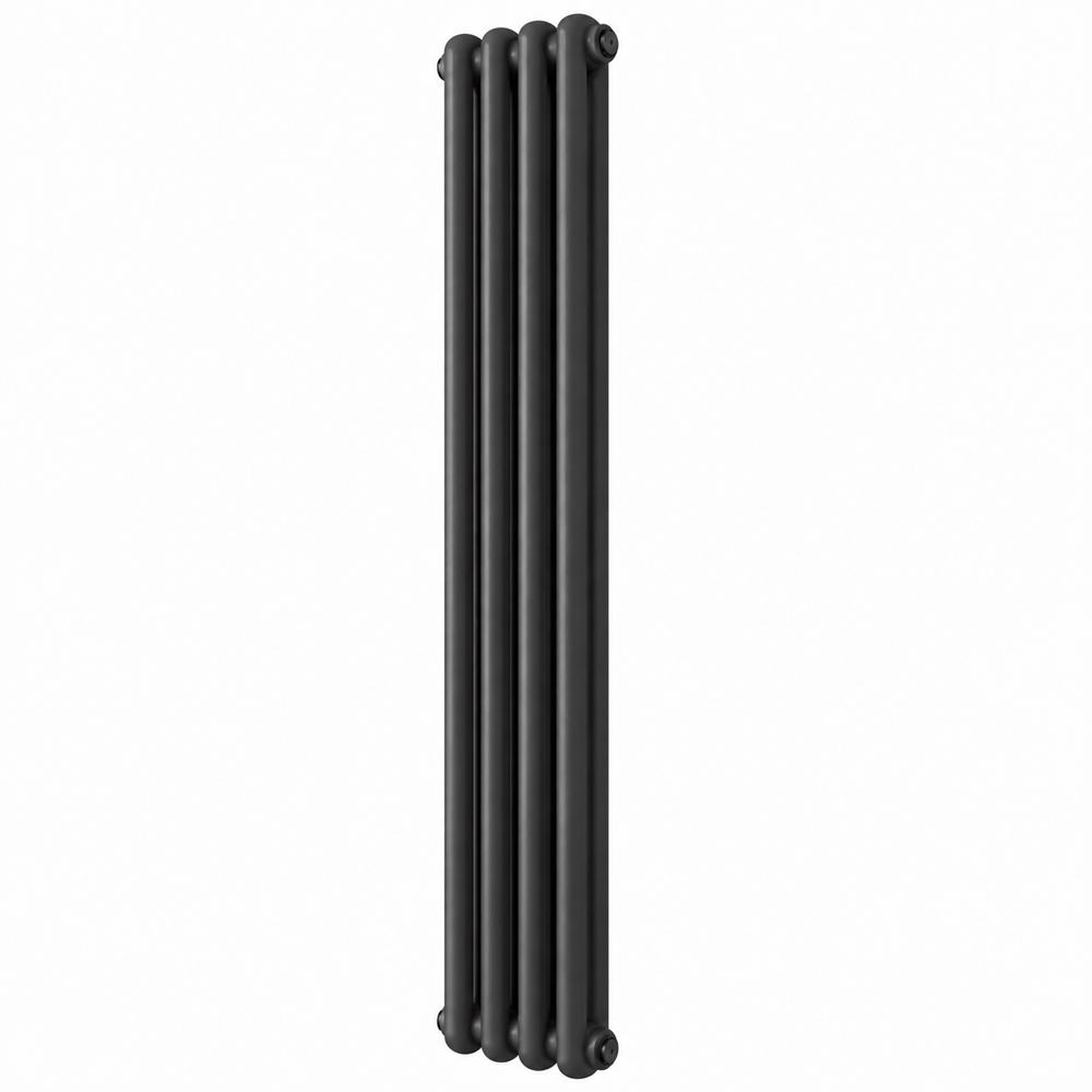 Go Bathrooms Uxbridge Anthracite Vertical Traditional Colosseum Radiator 1800 x 200mm Image 4