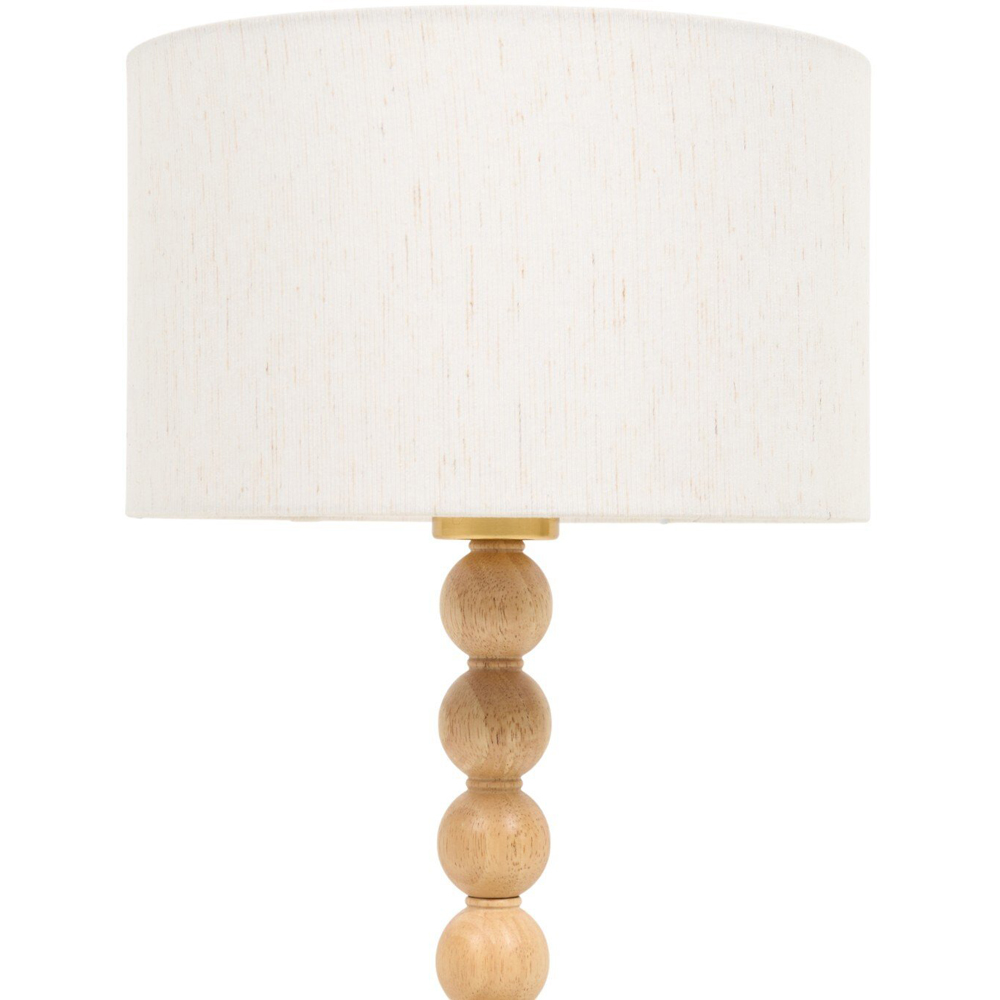Ellis Wood Effect Table Lamp Natural Image 6