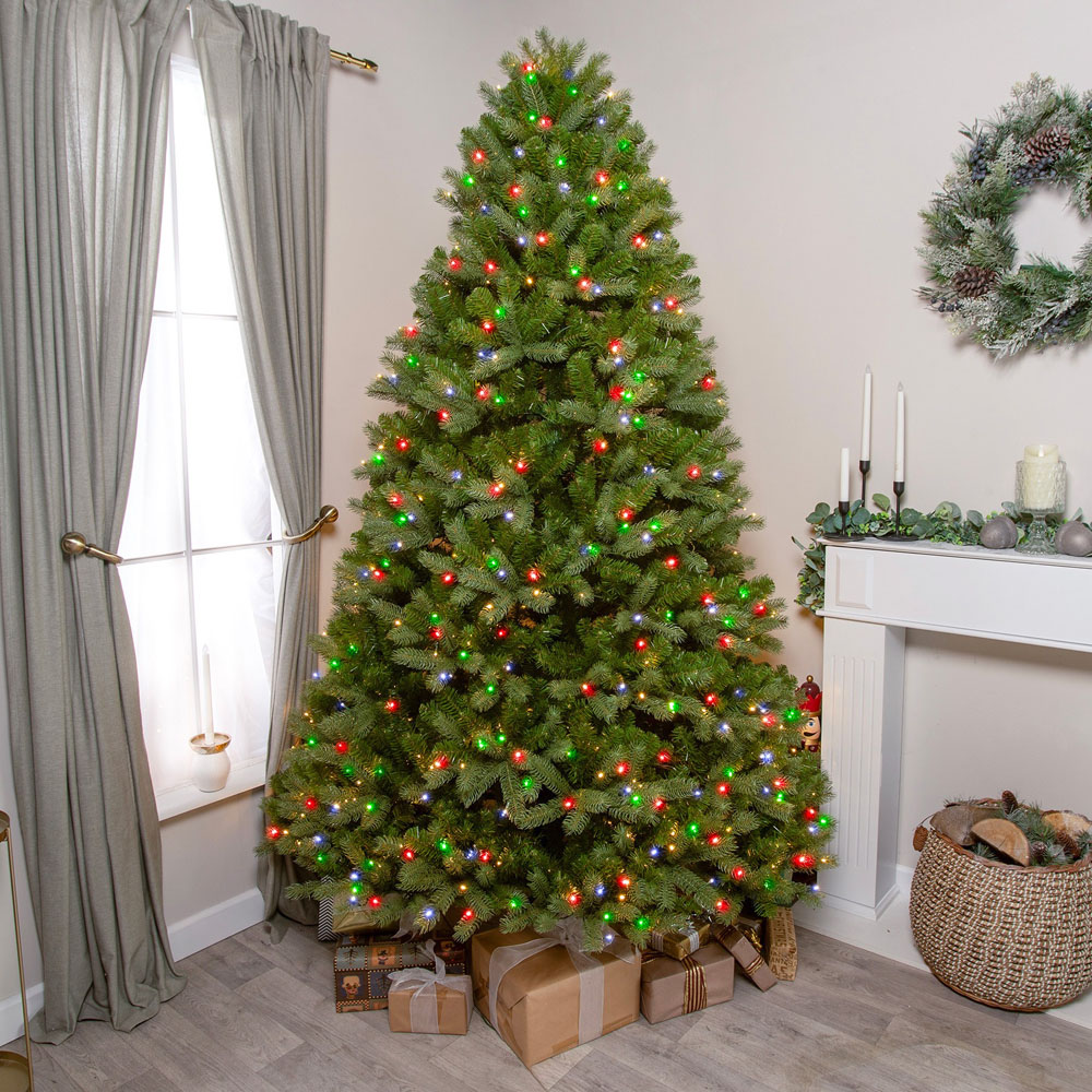 The Christmas Centre Clarendon Multicolour LED Pre-Lit Artificial Xmas Tree 7.5ft Image 6