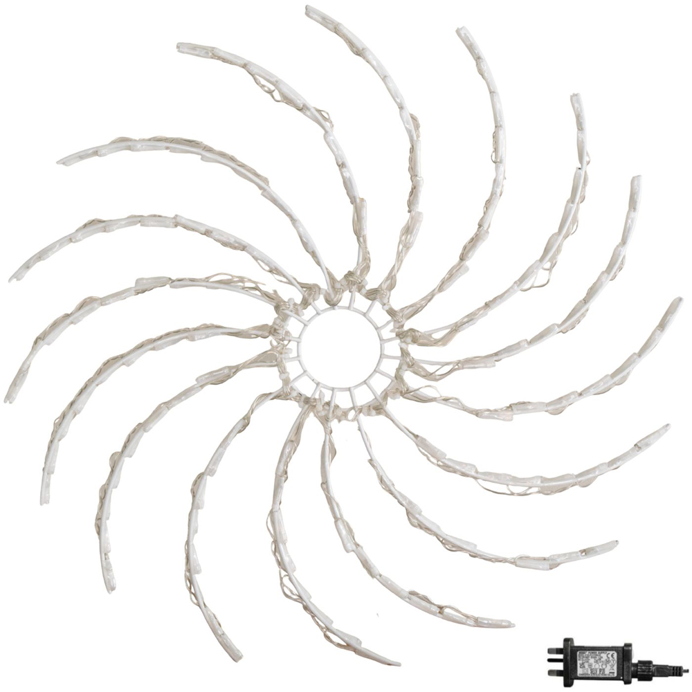 Samuel Alexander 128 Blue White LED Light-Up Spinner Christmas Decoration 50cm Image 2
