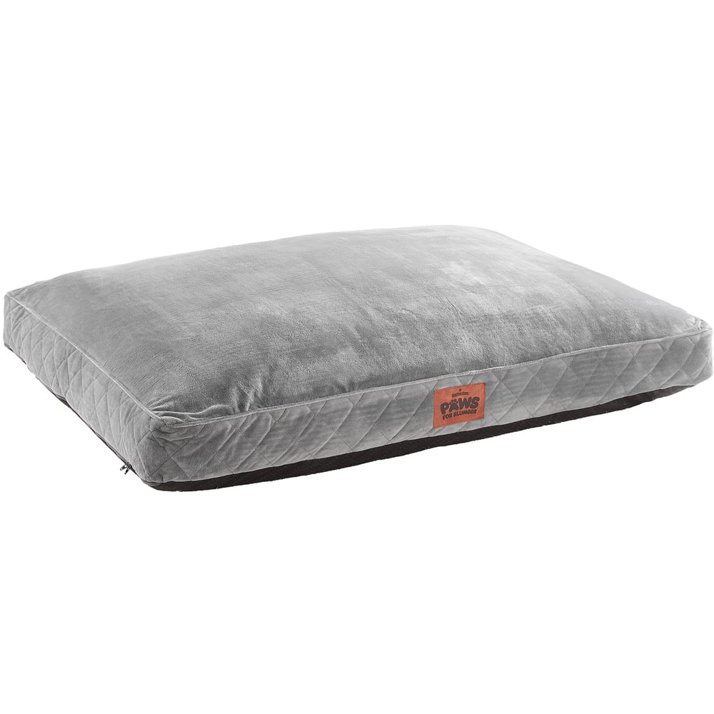 Slumberdown Extra Large Grey Padded Pet Bed Image 1