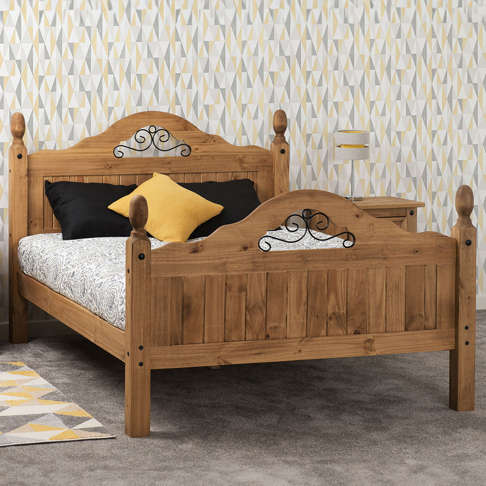 Seconique Corona Scroll Double High End Bed Frame Image 1