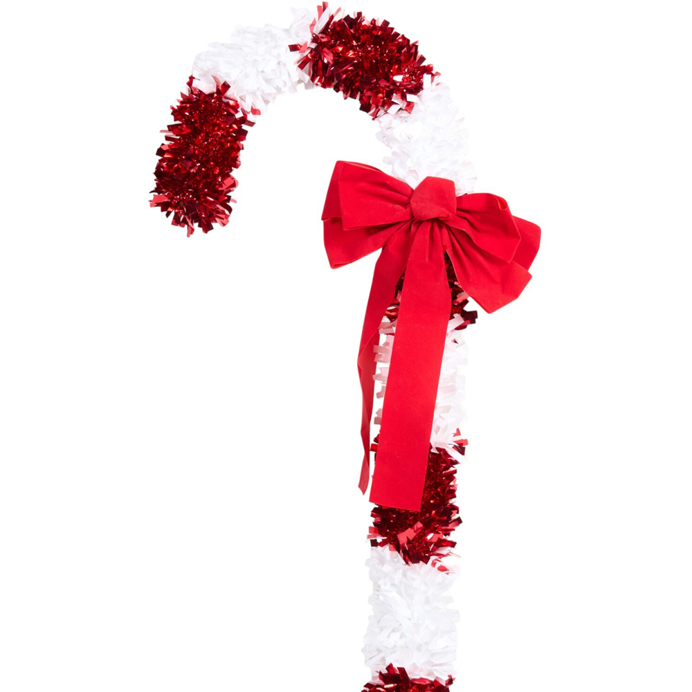 Candy Cane Bow Decoration Image 2