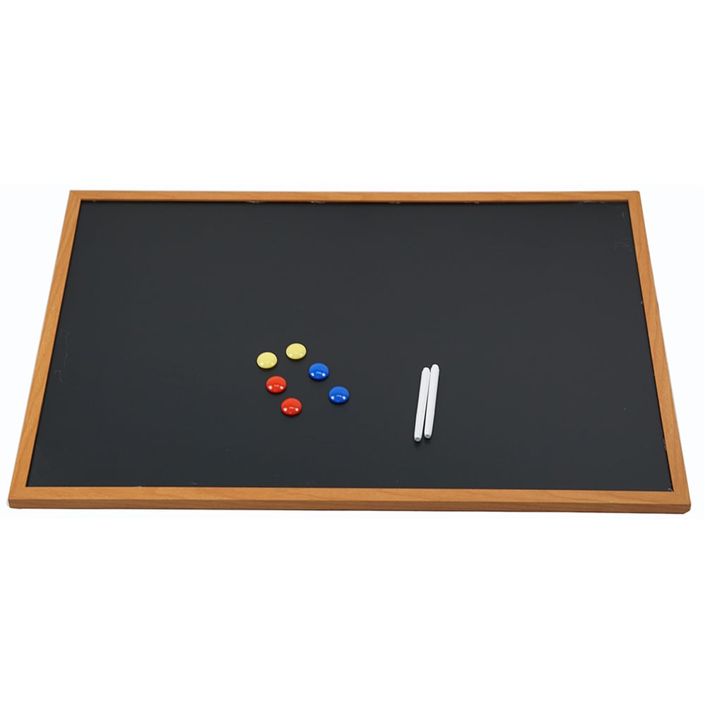 Gr8 Home Magnetic Wooden Framed Blackboard 60 x 90cm Image 1